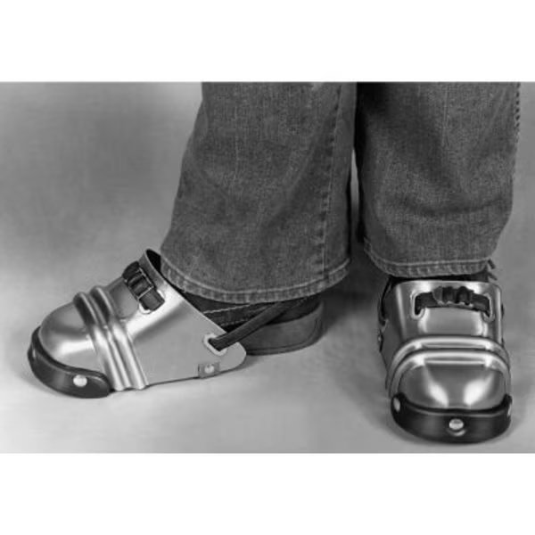 Ellwood Safety Women's Foot Guards, Rubber Strap W/Tension Buckle, Aluminum Alloy, 4-1/2inW, 1 Pair, Ellwood Safety Appliance Co., Mfr#: 605****