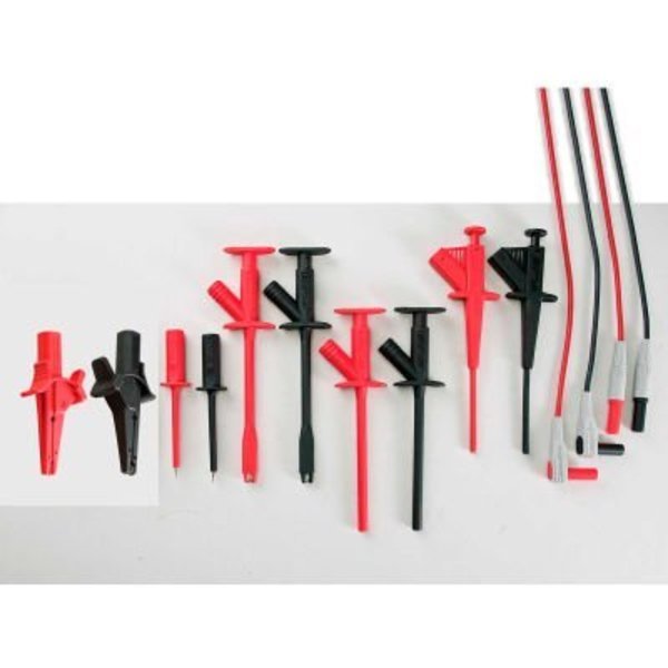 Extech Industrial Test Lead Set, Stainless Steel, 42inL, Flir Commercial Systems, Mfr#: TL831