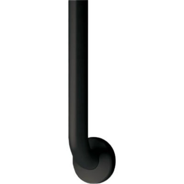 ASI Snap Flange, Grab Bars, 18inW x 1-1/2inD, Stainless Steel, Black, Asi Group, Mfr#: 10-3801-18-41