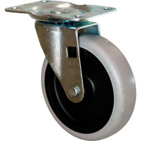 Rubbermaid 4in Swivel Plate Caster with Hardware for Standard Duty Tilt Trucks, Specialmade Goods And Services, Mfr#: FG1011L20000