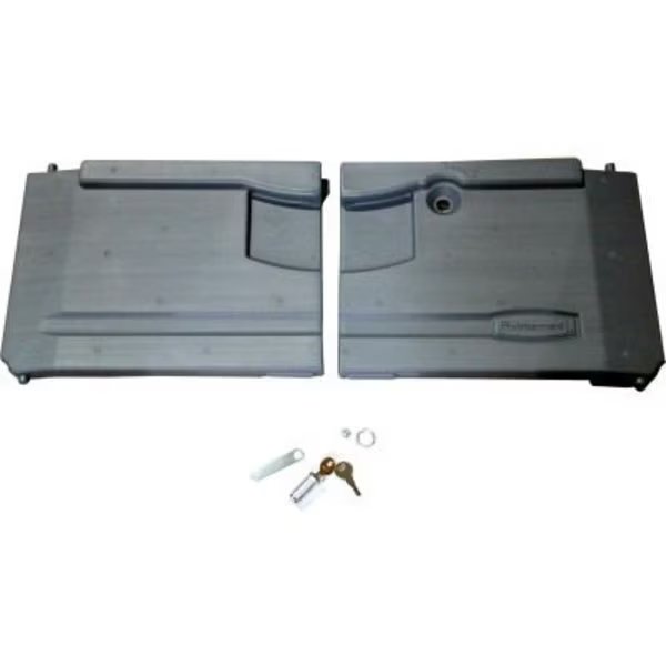 Rubbermaid Door Kit w/Lock & Key Assembly, Specialmade Goods And Services, Mfr#: FG4094L1LGRAY