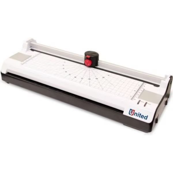 United 6-in-1 Thermal & Cold Laminator w/ Paper Trimmer and Corner Rounder, 5 mil, 13in Max Width, Formax, Mfr#: LT13