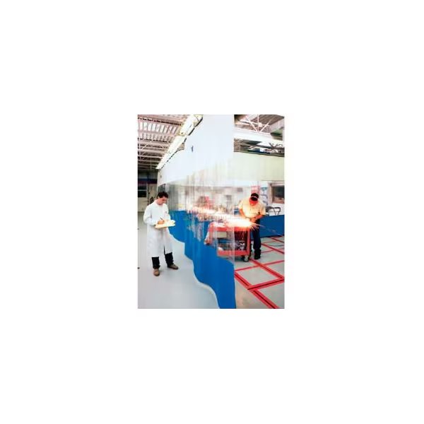 Goff's Stock Curtain with Hardware 6'W x 10'H - White, Clear, Blue, Goffs Enterprises Inc., Mfr#: 11134