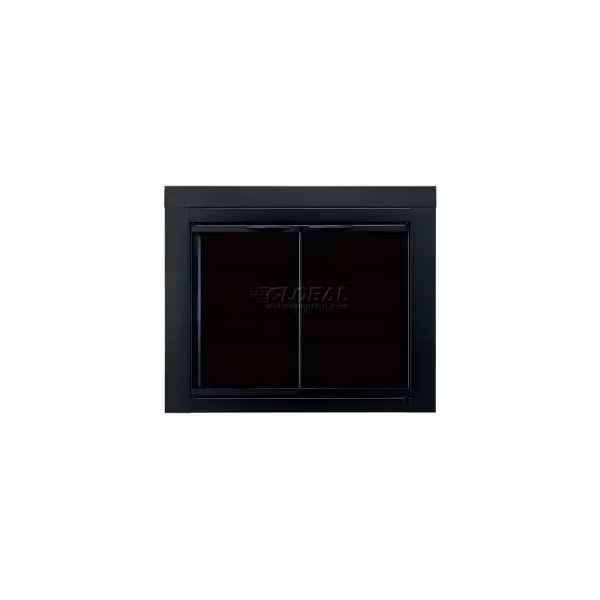 Pleasant Hearth Alpine Fireplace Glass Door Black AN-1012 43-1/2"L x 33"H, Dyna-Glo, Mfr#: AN-1012