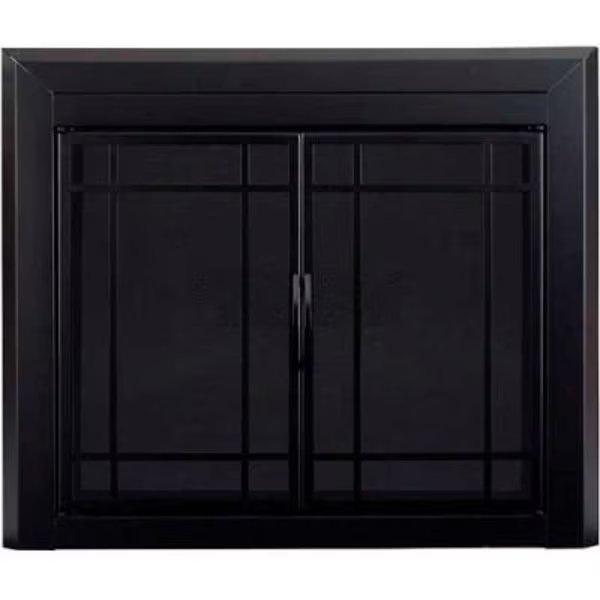 Pleasant Hearth Easton Fireplace Glass Door Black 37-1/2inL x 33inH, Dyna-Glo, Mfr#: EA-5011