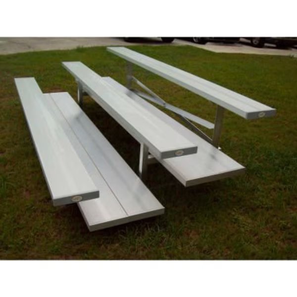 2 Row National Rep Tip N Roll Aluminum Bleacher, 7-1/2' Long, Single Footboard, Gt Grandstands By Ultraplay, Mfr#: TR-0207.5STD