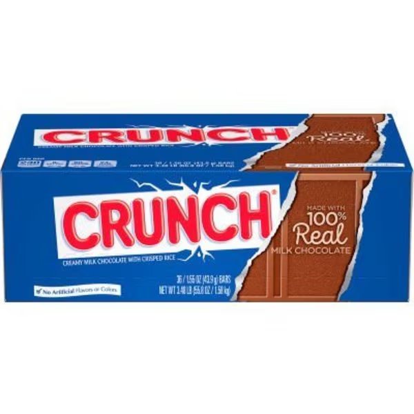 CRUNCH Milk Chocolate Bar, 1.55 oz, 36 Count, Green Rabbit Holdings, Mfr#: 20900164