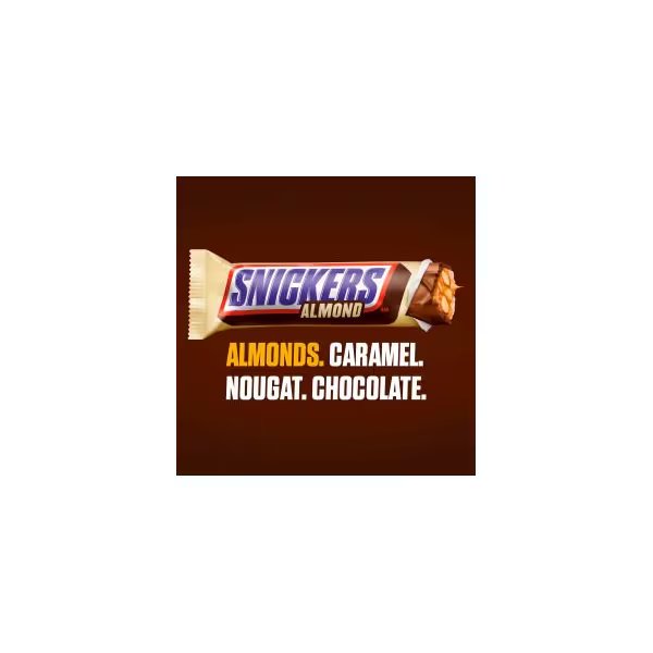 Snickers Almond Bar, 1.76 oz, 24 Count, Green Rabbit Holdings, Mfr#: 20902448