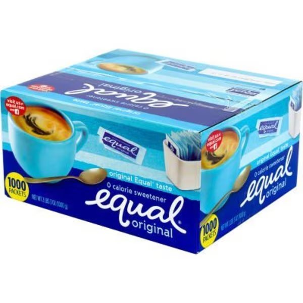 Equal Zero Calorie Original Sweetener, Box of 1,000 Sweetener Packets, Green Rabbit Holdings, Mfr#: 22000463