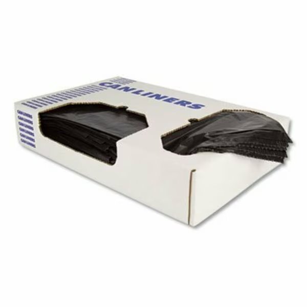 Heritage, LINEAR LOW-DENSITY CAN LINERS, 10 GAL, 0.55 MIL, 24 X 23, BLACK, 500PK, Unisan, Mfr#: H4823HK
