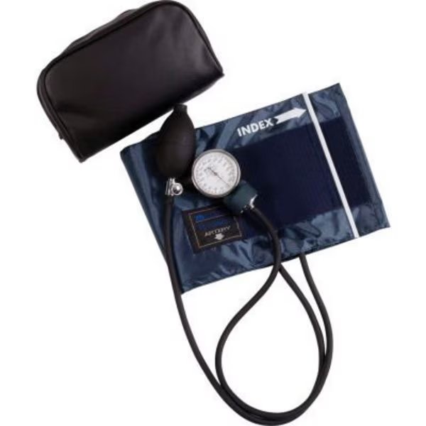 MABIS Precision Series Aneroid Sphygmomanometer BP Monitor, Large Adult Size, Blue, Healthsmart, Mfr#: 01-140-016