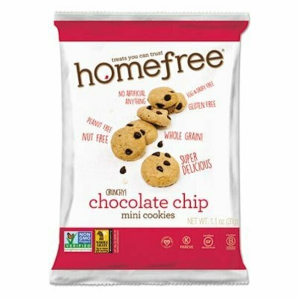 Gluten Free Chocolate Chip Mini Cookies, 1.1 Oz Pack, 30PK, Homefree, Mfr#: 01873