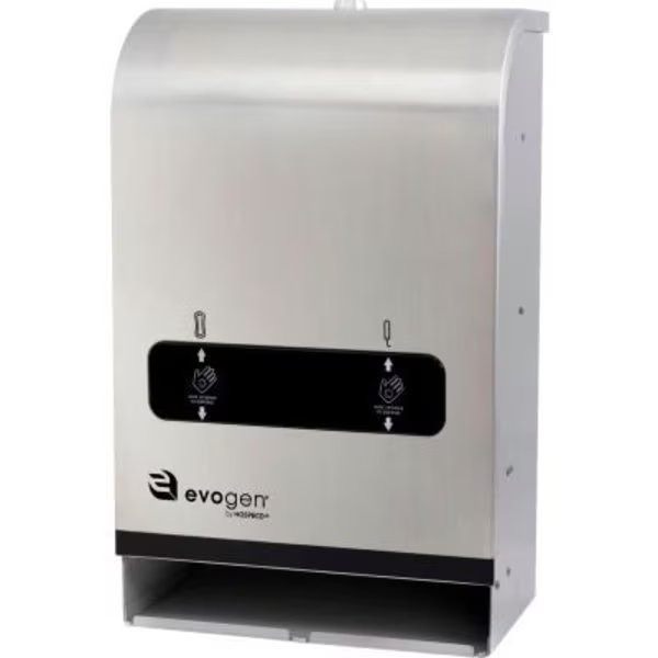 Evogen EVNT4 Mini No Touch Dual Vendor, Free, Stainless, Hospeco, Mfr#: EVNT4-SS