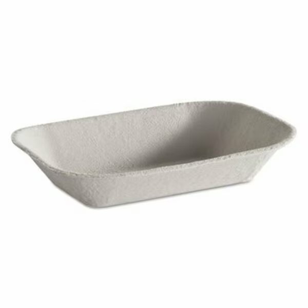 Chinet, Savaday Molded Fiber Food Tray, Beige, 7x5, 4PK, Huhtamaki, Mfr#: 10403CT