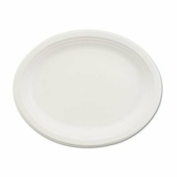 Chinet, Classic Paper Dinnerware, Oval Platter, 9 3/4 X 12 1/2, White, 500PK, Huhtamaki, Mfr#: 21257CT