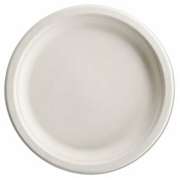 Chinet, Paperpro Naturals Fiber Dinnerware, Plate, 10 1/2in Round Natural, 125PK, Huhtamaki, Mfr#: 25776