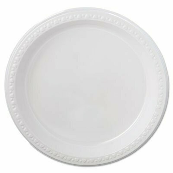 Chinet, Heavyweight Plastic Plates, 9in Diameter, White, 4PK, Huhtamaki, Mfr#: 81209