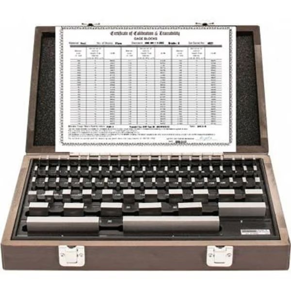 iGAGING Gage Block SET, Shop Grade, Nist Certified, 81 Pieces, International Precision Instruments, Mfr#: 36-081-B