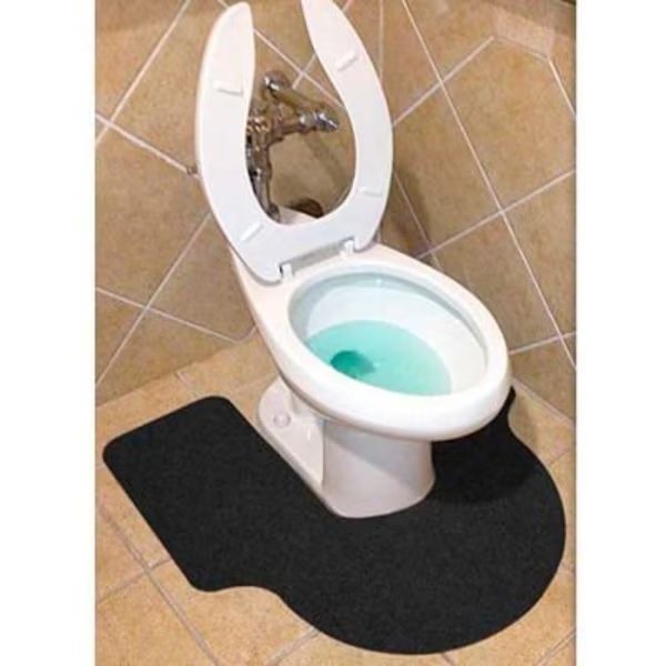Wizkid Antimicrobial Big A Toilet Mats, Black 6 Mats/Box -, Sanastar, Mfr#: BIG A-BL  Box