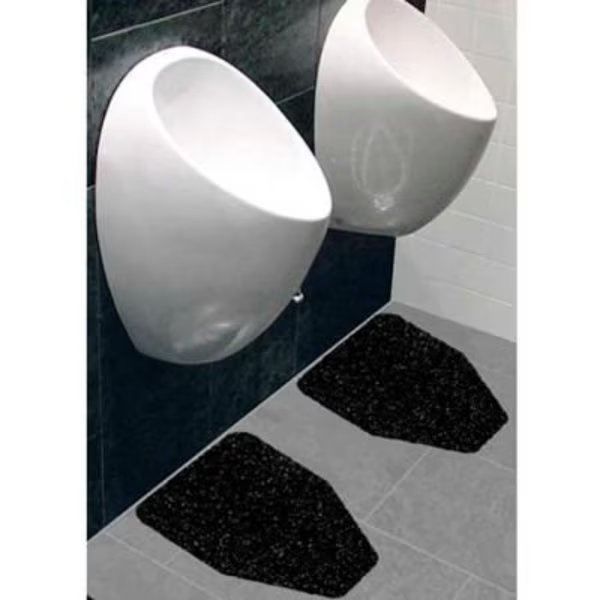 Wizkid Antimicrobial Original Urinal Mats, Black 12/Pack, 6 Packs/Box -, Sanastar, Mfr#: OR-10001-BL Case