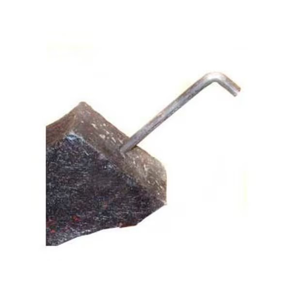10in Steel J bolt, In Ground Mount, Pack of 4, Jayhawk Plastics, Mfr#: PB 1999