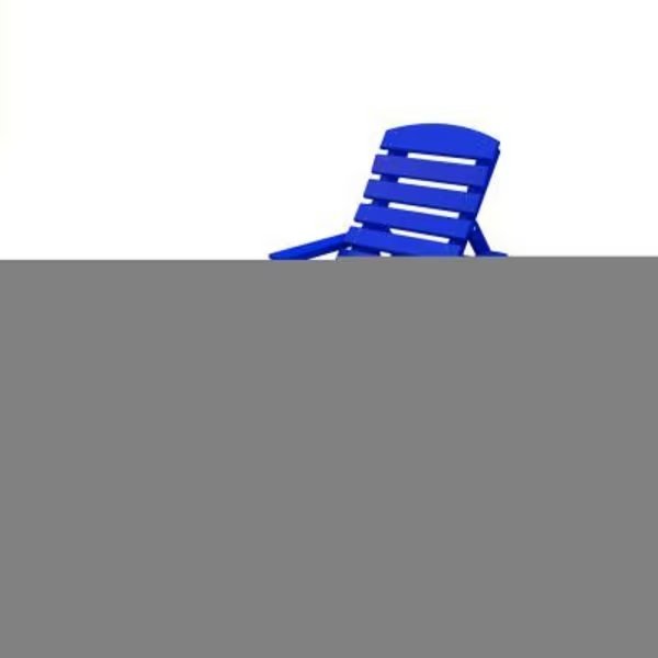 Frog Furnishings Pensacola Chaise Lounge, Blue, Jayhawk Plastics, Mfr#: PB ADPENCLBLU