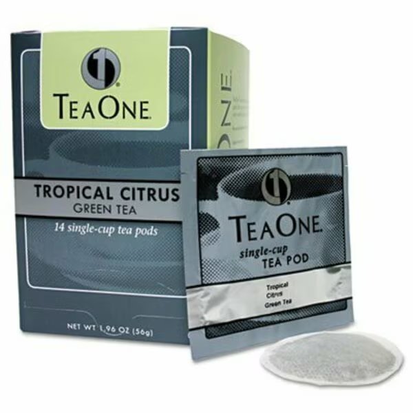 Tea One, Tea Pods, Tropical Citrus Green, 14PK, Java Trading Co., Mfr#: 20700