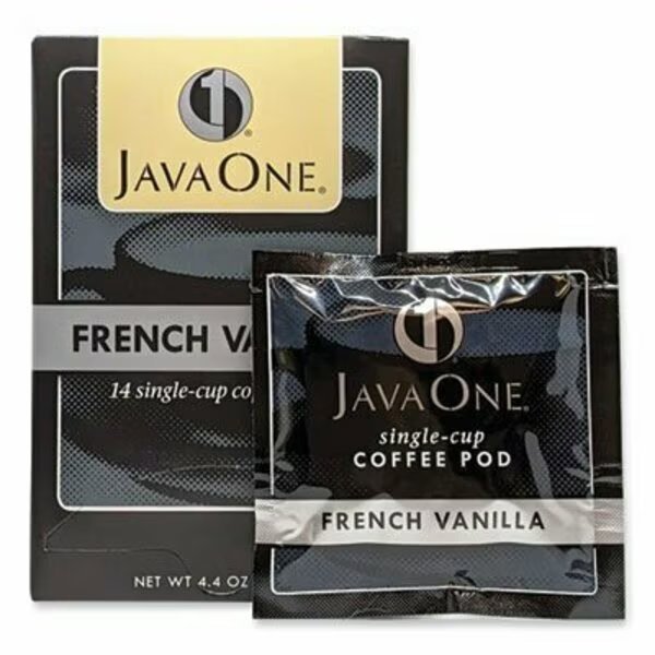Java One, Coffee Pods, French Vanilla, Single Cup, 14PK, Java Trading Co., Mfr#: 70400
