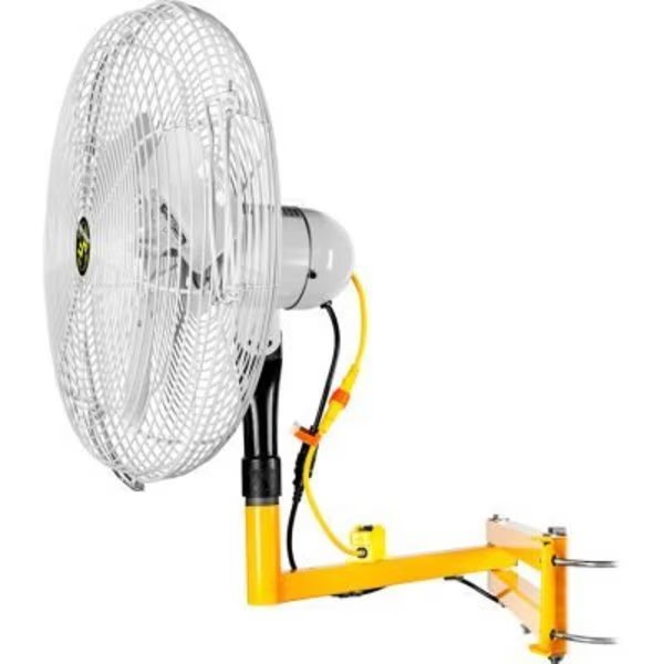 Jan Fan 20in Drop Cord Switch Articulating Dock & Door Fan, 2 Speed, Silver, 3PK, Hunter Fan Co. Jan Fan, Mfr#: JF-AAM20-DCS-S
