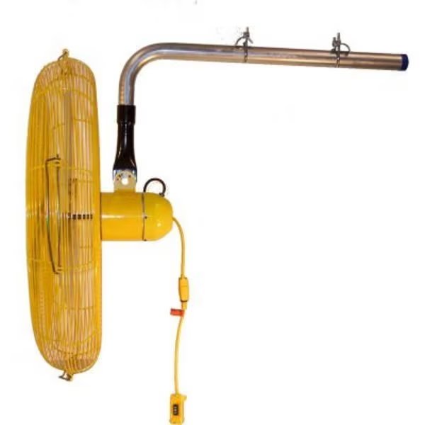 Jan Fan 24in I-Beam Mount Fan w/ Drop Cord Switch, 2 Speed, Yellow, 3PK, Hunter Fan Co. Jan Fan, Mfr#: JF-BMF24-DCS