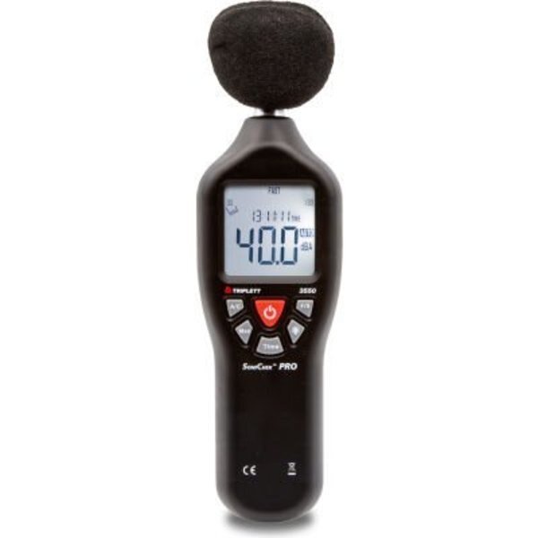 Triplett SoniChek PRO Professional Compact Sound Level Meter, 30 to 130DBR, Jewell Instruments Paper, Mfr#: 3550*****##*