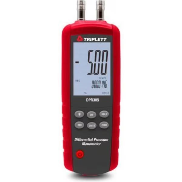 Triplett Differential Pressure Manometer, 5 psi, Jewell Instruments Paper, Mfr#: DPR305