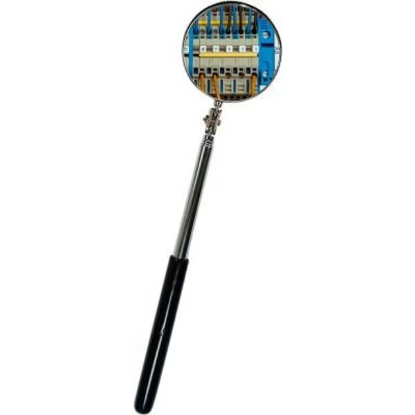 Triplett Telescoping Inspection Mirror, Extends to 20in, Black Vinyl Grip, Jewell Instruments Paper, Mfr#: TT-144