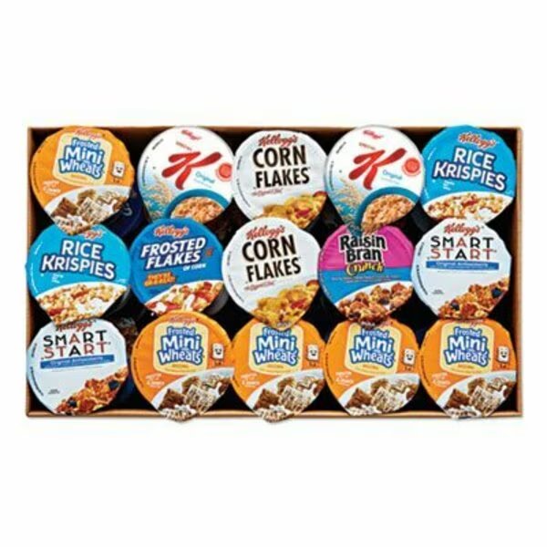 Breakfast Cereal - Single Serve, Classic Assortment, 2.1 Oz Cup, 60PK, Kelloggs, Mfr#: 12609