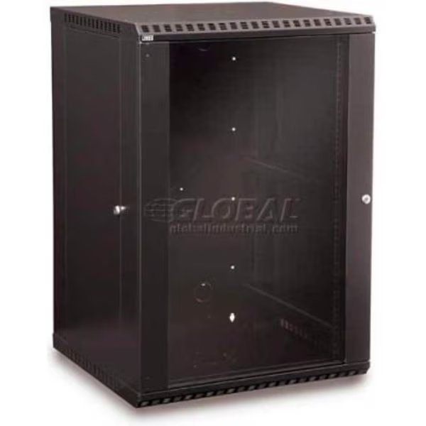 Kendall Howard 18U Fixed Wall Mount Cabinet - Glass Door, Kendall Howard, Mfr#: 3140-3-001-18
