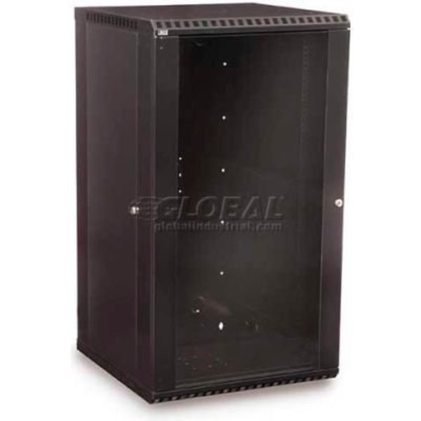 Kendall Howard 22U Fixed Wall Mount Cabinet - Glass Door, Kendall Howard, Mfr#: 3140-3-001-22