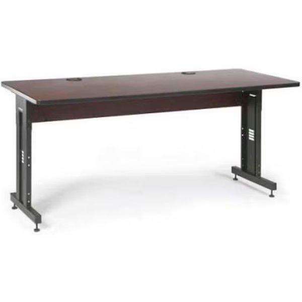 Kendall Howard Classroom Training Table - Adjustable Height - 30in x 72in - African Mahogany, Kendall Howard, Mfr#: 5500-3-004-36