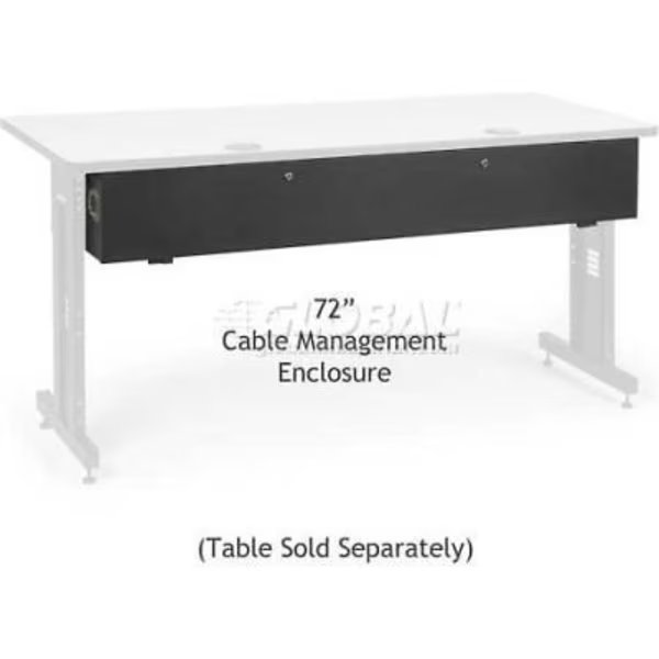 Kendall HowardCable Management Enclosure for 72in Classroom Training Table, Kendall Howard, Mfr#: 5500-3-100-72