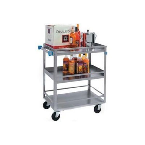 Lakeside Steel Utility Cart w/3 Shelves, 500 lb. Capacity, 31inL x 19inW x 33-3/4inH, Lakeside Mfg., Mfr#: 526