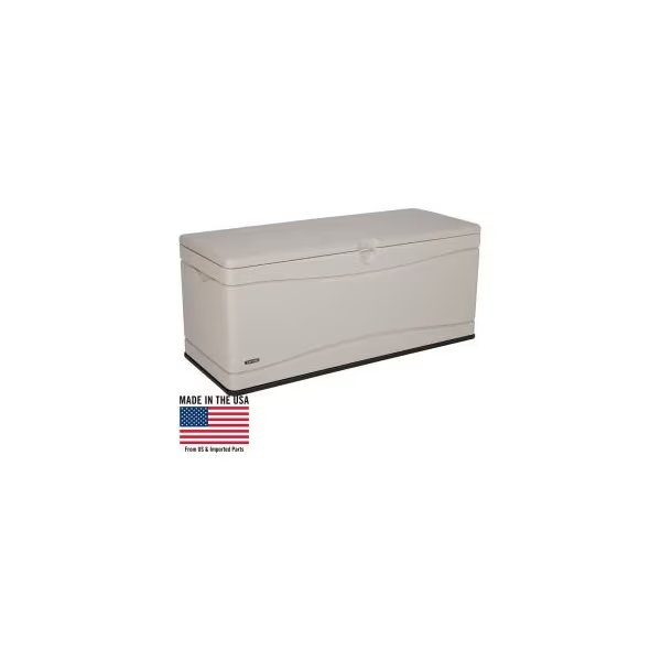 Lifetime 60040 Outdoor Deck Storage Bench Box 130 Gallon, Sand w/Black Bottom, Lifetime, Mfr#: 60040