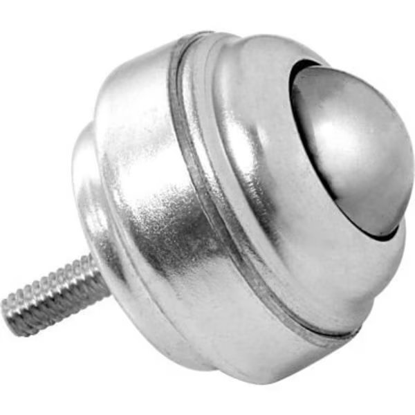 Ashland Threaded 1/4-20 Stud Ball Transfer 1in Dia. Carbon Steel Ball 75 Lb, Ashland Conveyor, Mfr#: 14038