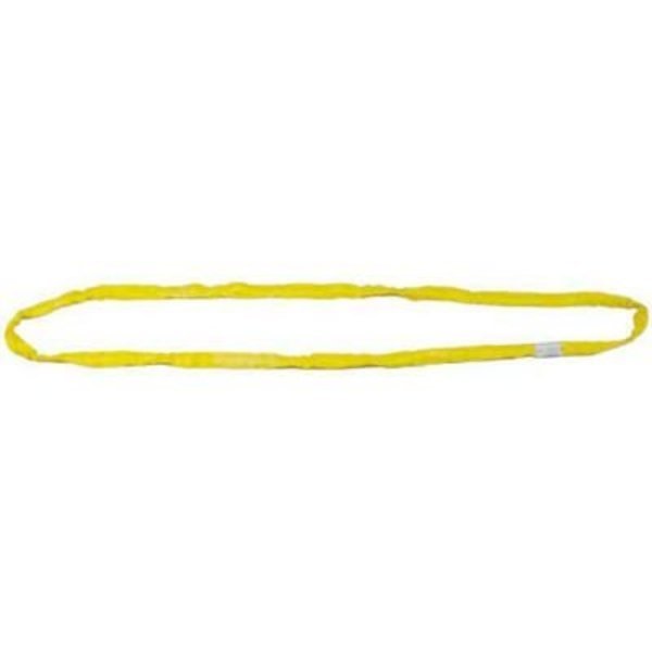 Liftex RoundUp 1-1/4inW 4'L Endless Poly Roundsling, Yellow, Liftex Coporation, Mfr#: ENR3X4D
