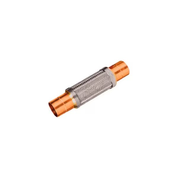 Braided Stainless Steel Hose w/ Copper Sweat Ends - 9" L, Mason Industries, Mfr#: NF-2 1/2x9