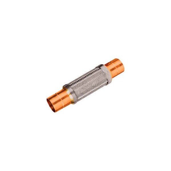 Braided Stainless Steel Hose w/ Copper Sweat Ends - 17" L, Mason Industries, Mfr#: NF-8 1 5/8x17