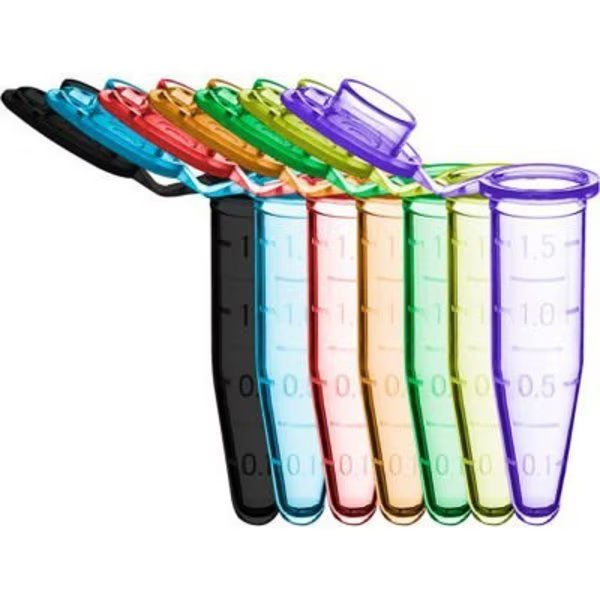 MTC Bio Microcentrifuge Tubes with Cap, Sterile, 1.5 ml, Yellow, 500 Pack, Mtc Bio, Mfr#: C2000-Y