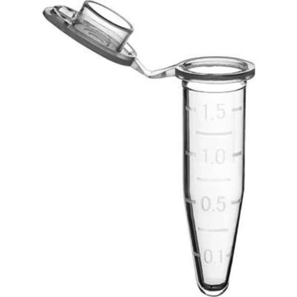 MTC Bio Microcentrifuge Tubes with Cap, Sterile, 1.5 ml, Clear, 500 Pack, Mtc Bio, Mfr#: C2000