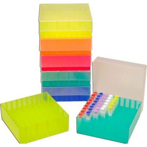 MTC Bio Storage Box For 2 ml Tubes, 81 Place, Assorted, 5 Pack, Mtc Bio, Mfr#: R1060