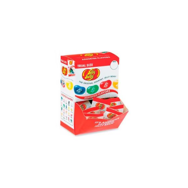 Jelly Belly Trial Size Gourmet Jelly Bean, Assorted Flavors, .35 oz., 80/Box, Marjack, Mfr#: JLL72512
