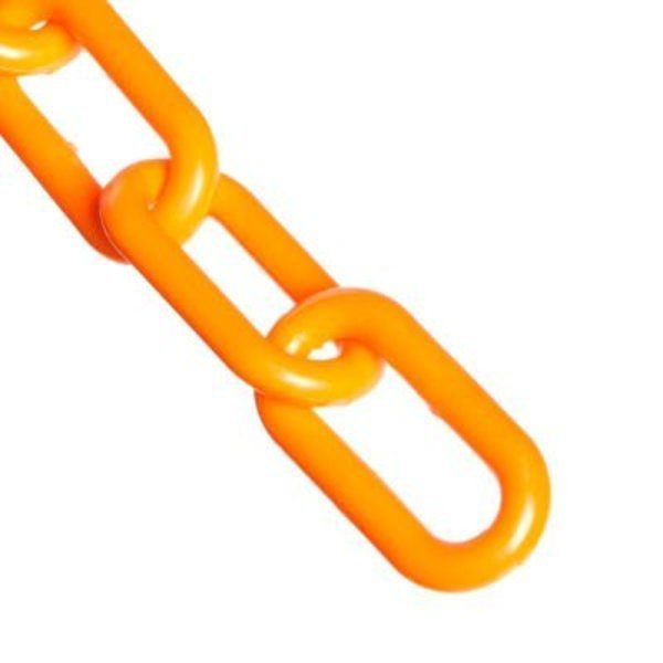 Mr. Chain Plastic Chain, 3/4in Link, 25'L, HDPE, Safety Orange, Gec, Mfr#: 00012-25