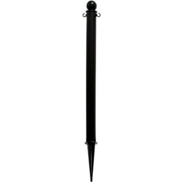 Global Industrial Plastic Ground Pole 35inH Black, Gec, Mfr#: 95403GL